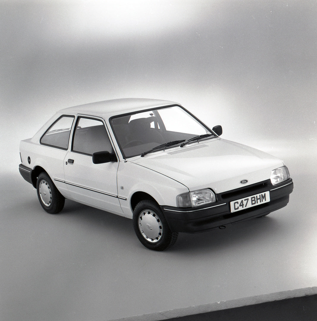 This archival image documents the 1986 Ford Escort Mark IV L 3 Door in studio and is preserved in the Ford Heritage Vault as part of Ford Motor Company's historic photographic archive. Free for personal, non-commercial use. Ford Heritage Vault ref...