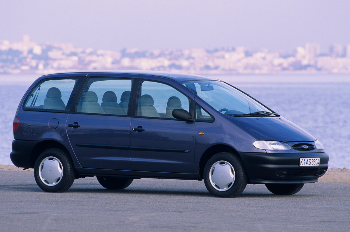 This archival image documents the 1995 Ford Galaxy side view near scenic body of water and is preserved in the Ford Heritage Vault as part of Ford Motor Company's historic photographic archive. Free for personal, non-commercial use. Ford Heritage ...
