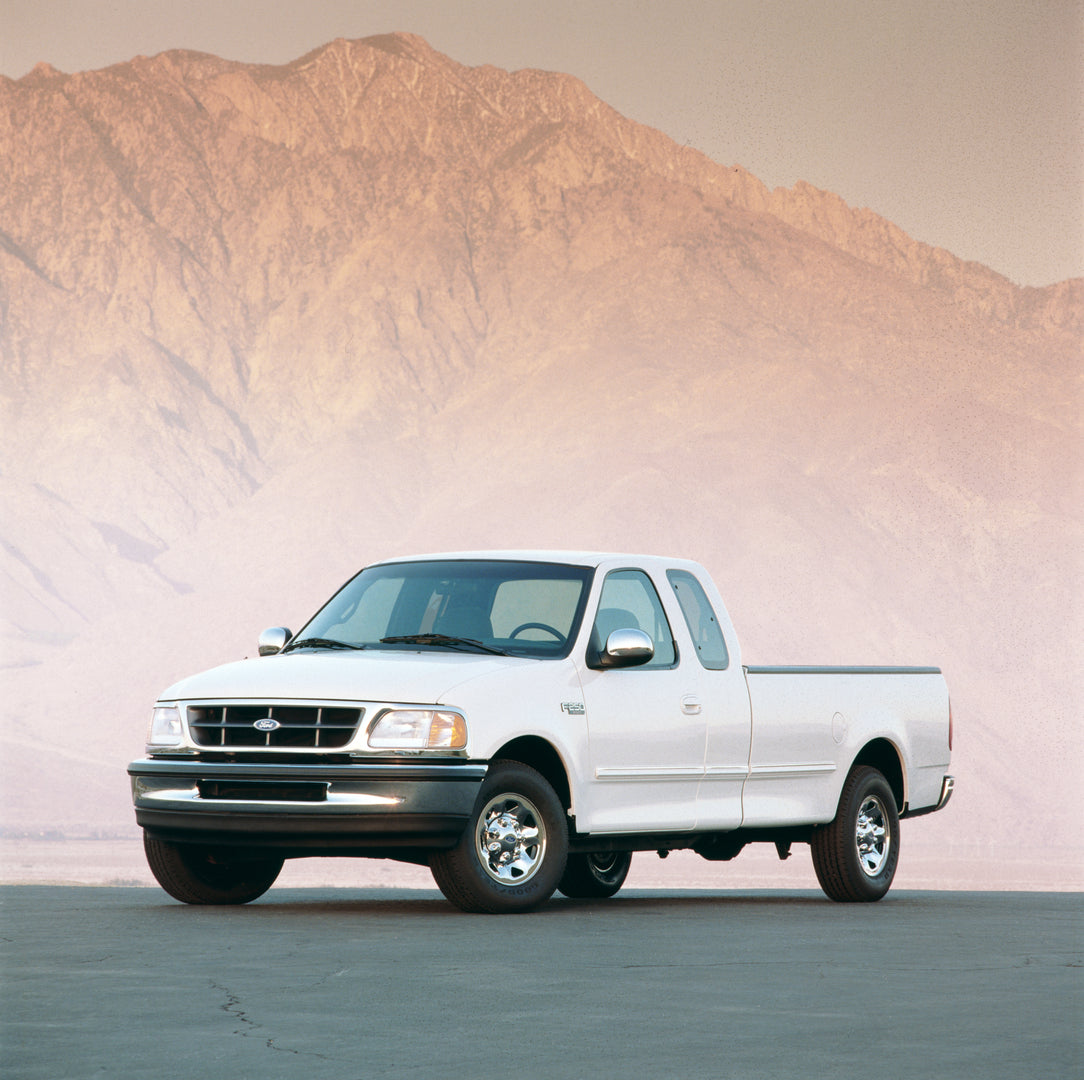 This archival image documents the 1997 Ford F-250 pickup truck and is preserved in the Ford Heritage Vault as part of Ford Motor Company's historic photographic archive. Free for personal, non-commercial use. Ford Heritage Vault reference AR-2008-...