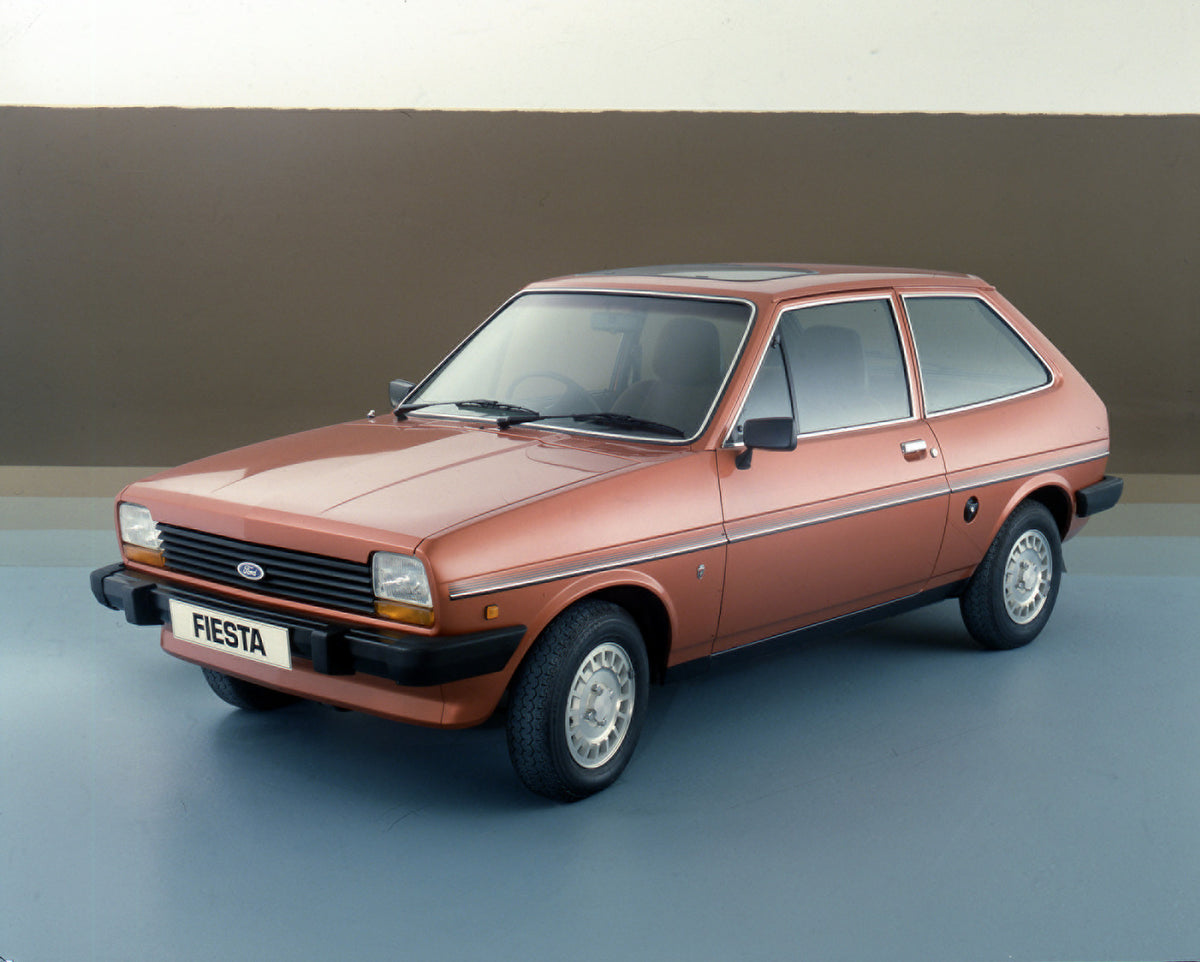 This archival image documents the 1981 Ford Fiesta Mark I in studio and is preserved in the Ford Heritage Vault as part of Ford Motor Company's historic photographic archive. Free for personal, non-commercial use. Ford Heritage Vault reference AR-...