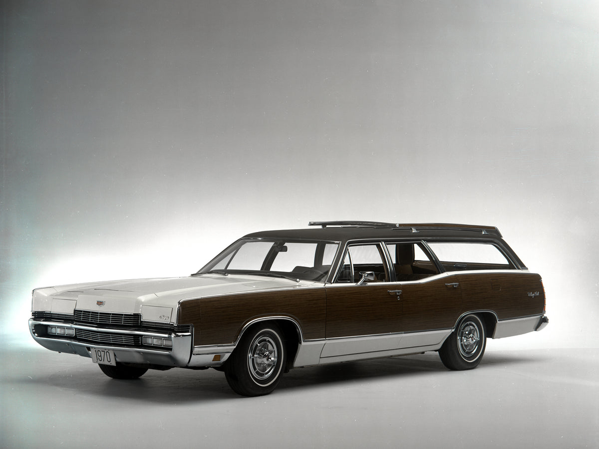 This archival image documents the 1970 Mercury Marquis Colony Park Wagon and is preserved in the Ford Heritage Vault as part of Ford Motor Company's historic photographic archive. Free for personal, non-commercial use. Ford Heritage Vault referenc...