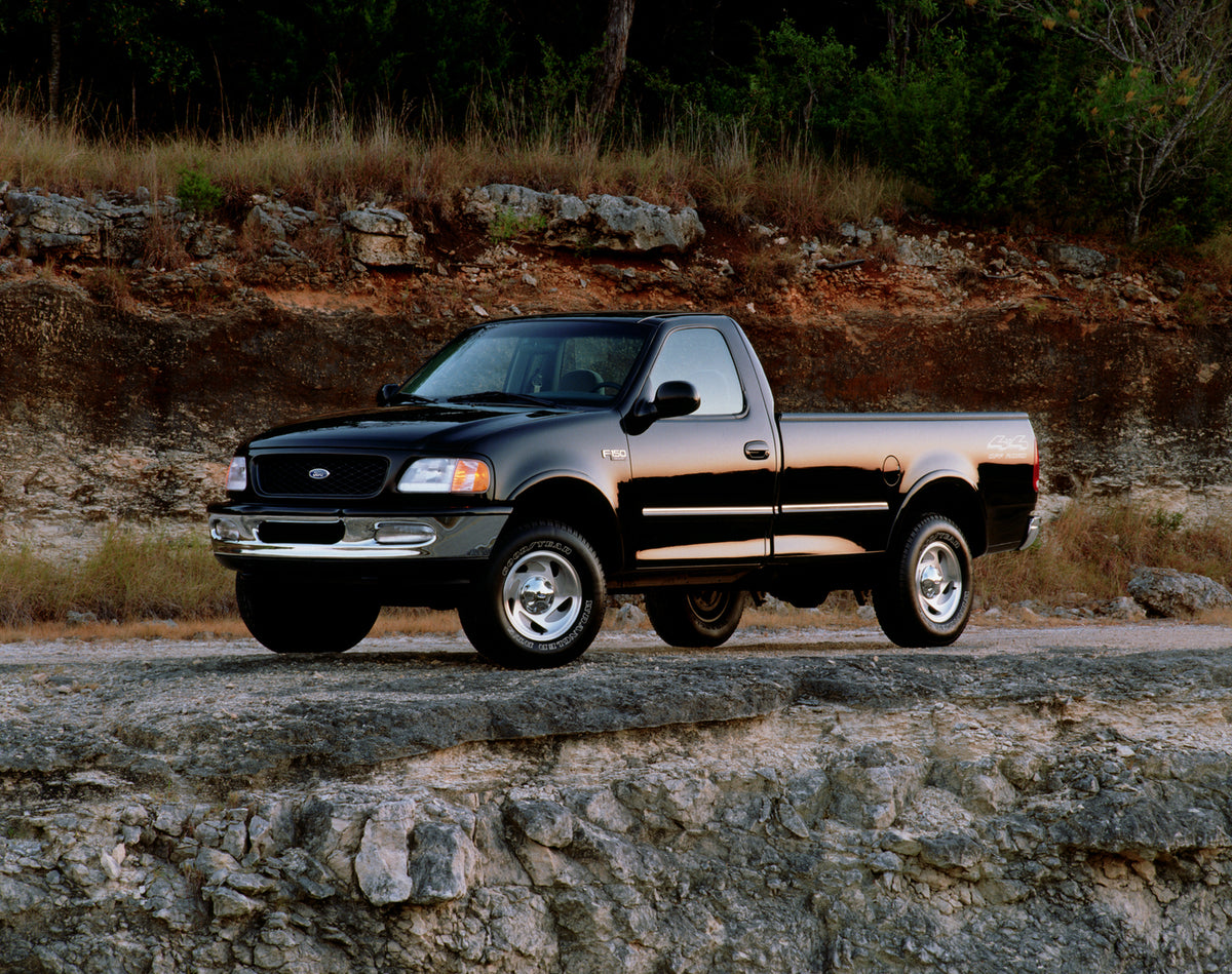 This archival image documents the 1997 Ford F-150 pickup truck and is preserved in the Ford Heritage Vault as part of Ford Motor Company's historic photographic archive. Free for personal, non-commercial use. Ford Heritage Vault reference AR-2008-...