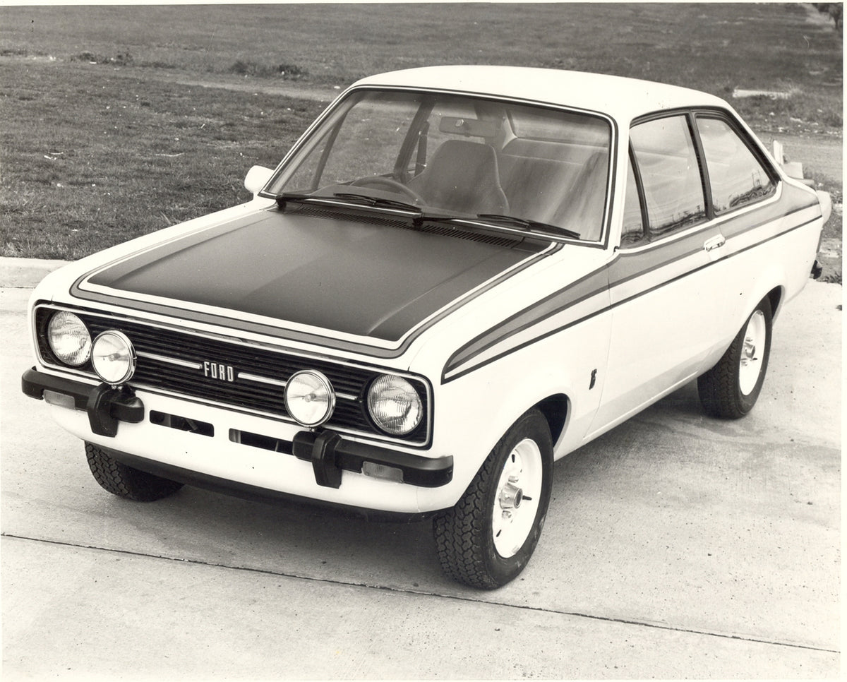 This archival image documents the 1976 Ford Escort Mark II on pavement and is preserved in the Ford Heritage Vault as part of Ford Motor Company's historic photographic archive. Free for personal, non-commercial use. Ford Heritage Vault reference ...