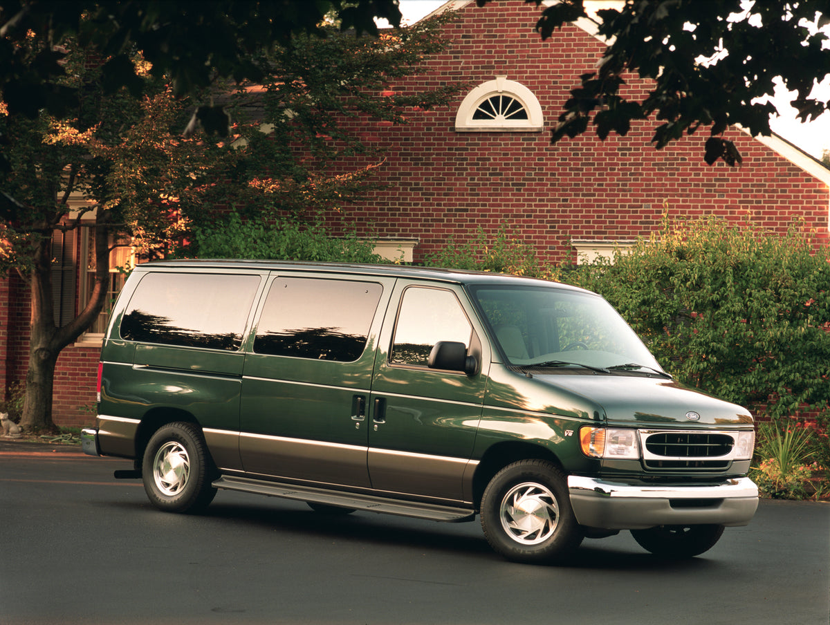 This archival image documents the 2001 Ford Econoline Traveler and is preserved in the Ford Heritage Vault as part of Ford Motor Company's historic photographic archive. Free for personal, non-commercial use. Ford Heritage Vault reference AR-2008-...