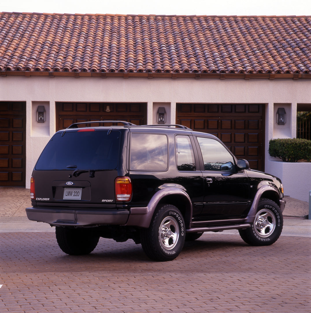 This archival image documents the 1998 Ford Explorer Sport and is preserved in the Ford Heritage Vault as part of Ford Motor Company's historic photographic archive. Free for personal, non-commercial use. Ford Heritage Vault reference AR-2008-8.1....