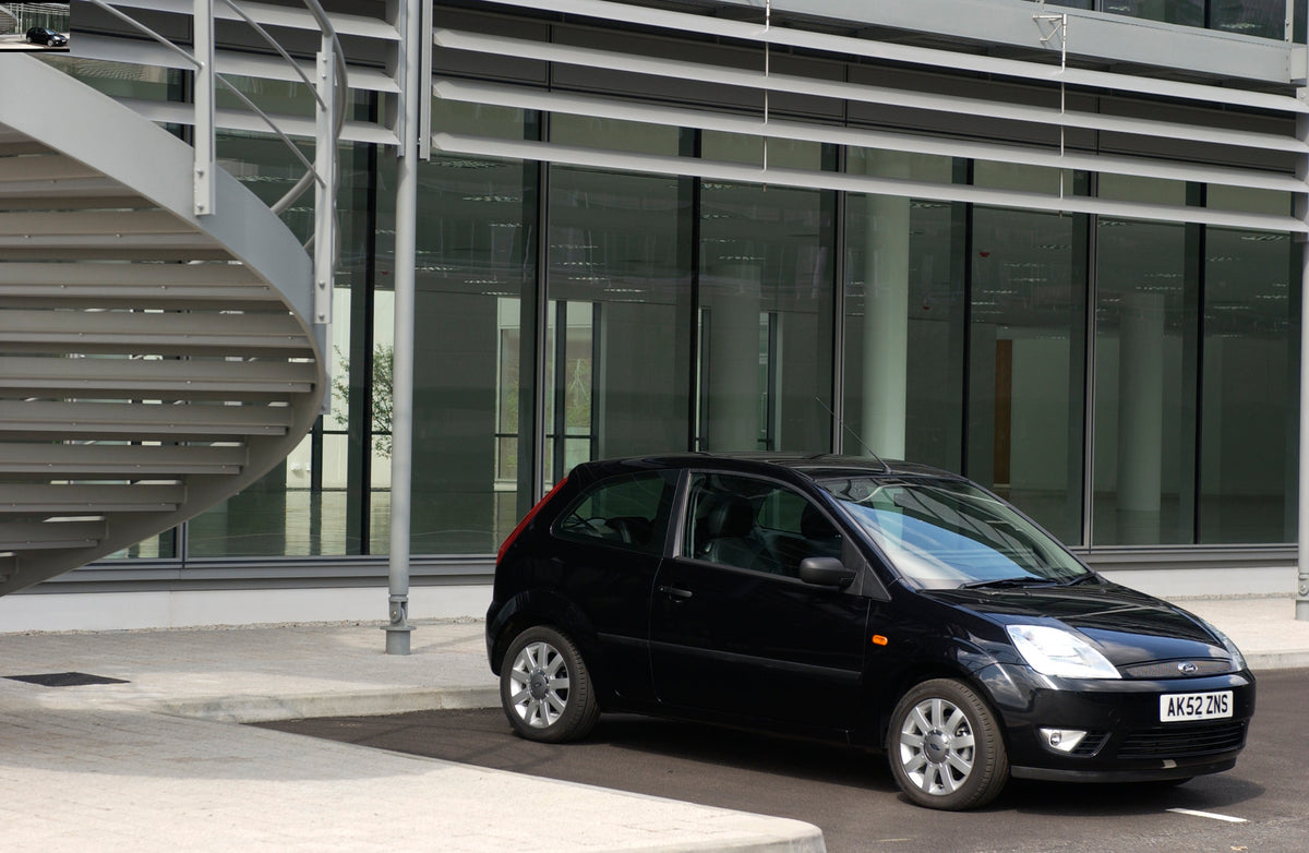 This archival image documents the 2003 Ford Fiesta Mark VI in front of scenic building and is preserved in the Ford Heritage Vault as part of Ford Motor Company's historic photographic archive. Free for personal, non-commercial use. Ford Heritage ...