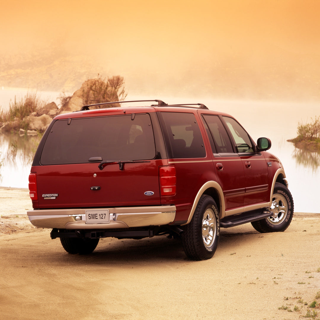 This archival image documents the 1999 Ford Expedition Eddie Bauer and is preserved in the Ford Heritage Vault as part of Ford Motor Company's historic photographic archive. Free for personal, non-commercial use. Ford Heritage Vault reference AR-2...