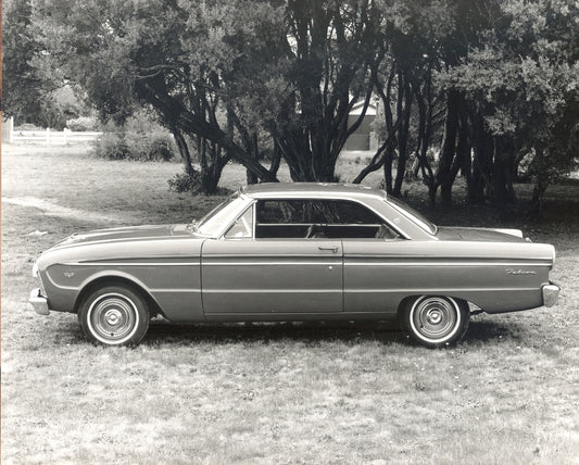 1964 Ford XM Falcon 2 Door Hardtop side view with scenic trees HV 1964-0108