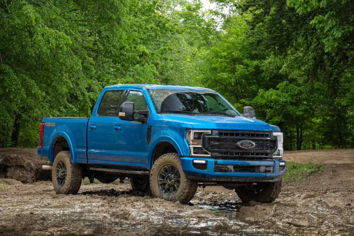 This archival image documents the 2020 Ford F-250 Super Duty Tremor in scenic forest MS and is preserved in the Ford Heritage Vault as part of Ford Motor Company's historic photographic archive. Free for personal, non-commercial use. Ford Heritage...