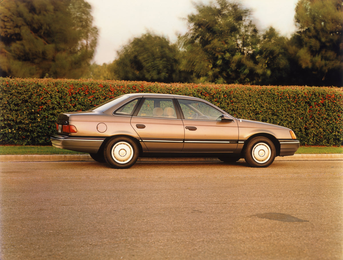 This archival image documents the 1988 Ford Taurus L and is preserved in the Ford Heritage Vault as part of Ford Motor Company's historic photographic archive. Free for personal, non-commercial use. Ford Heritage Vault reference AR-2008-8.1.2.7175.