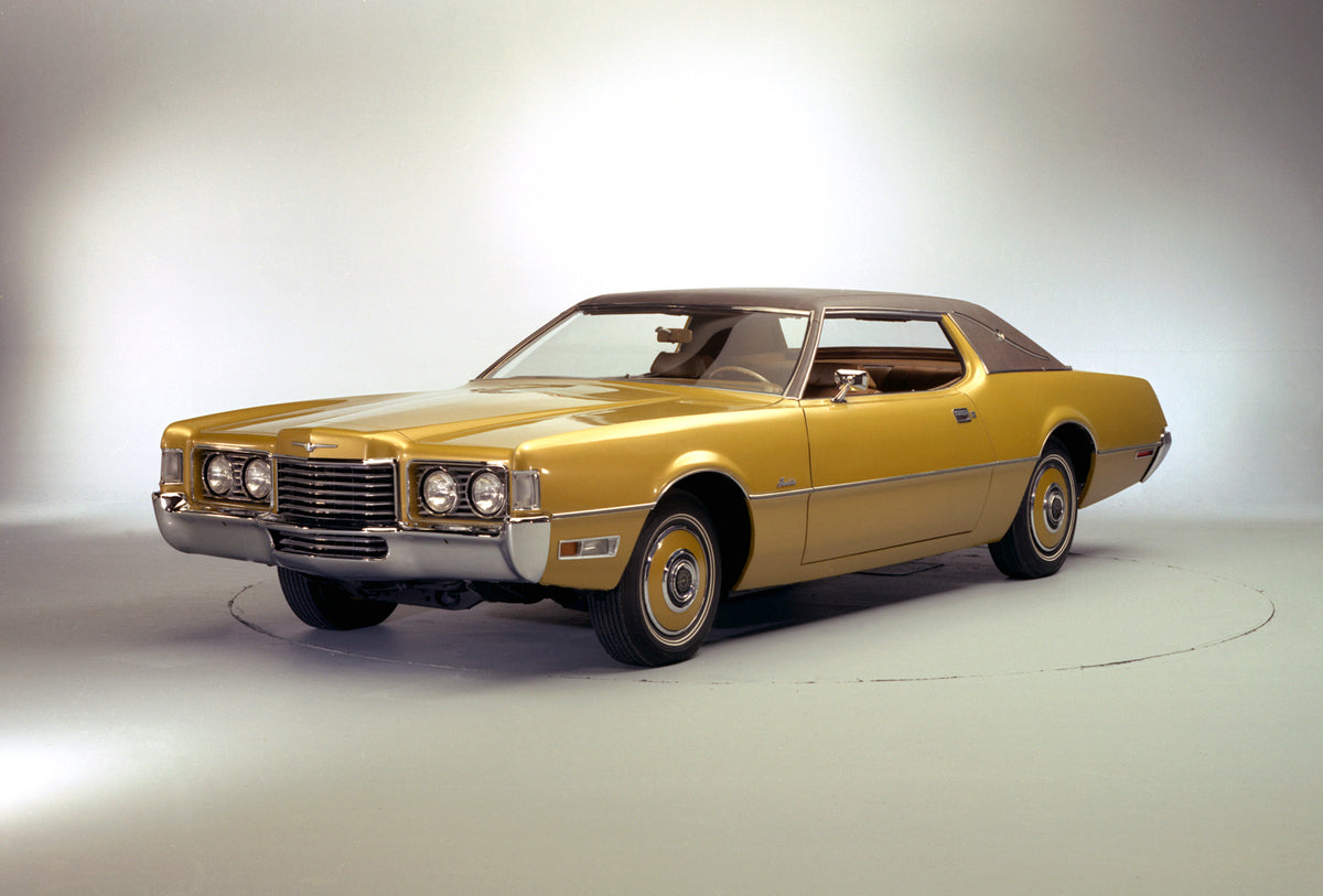 This archival image documents the 1972 Ford Thunderbird Landau hardtop in studio and is preserved in the Ford Heritage Vault as part of Ford Motor Company's historic photographic archive. Free for personal, non-commercial use. Ford Heritage Vault ...