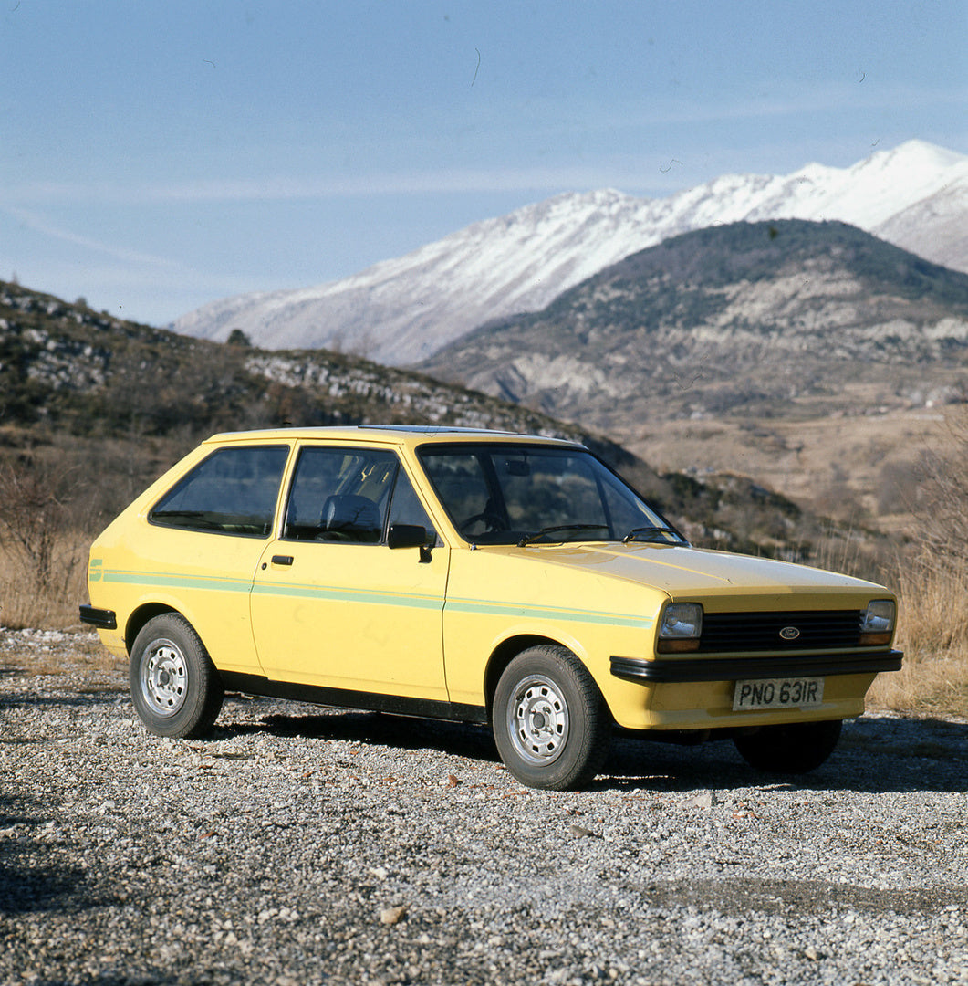 This archival image documents the 1977 Ford Fiesta Mark I S Press Drive in scenic mountains of Monte Carlo and is preserved in the Ford Heritage Vault as part of Ford Motor Company's historic photographic archive. Free for personal, non-commercial...