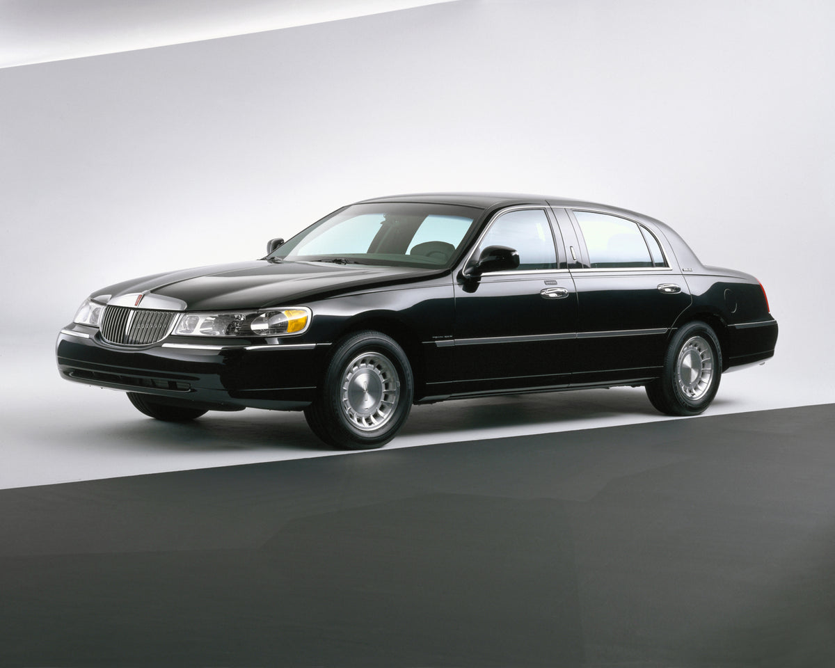 This archival image documents the 2000 Lincoln Town Car Executive Series Limousine and is preserved in the Ford Heritage Vault as part of Ford Motor Company's historic photographic archive. Free for personal, non-commercial use. Ford Heritage Vaul...