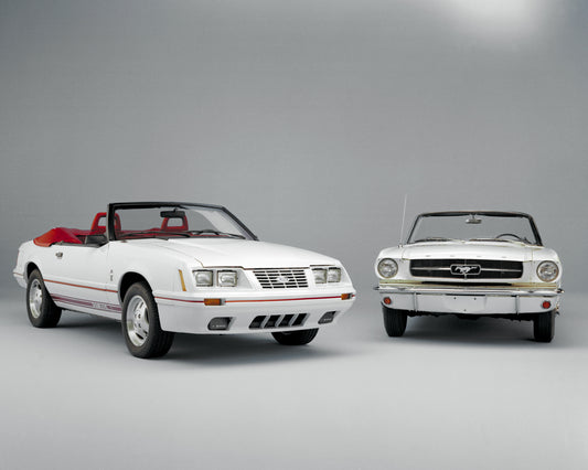 1984 Ford Mustang GT350 convertible and 1965 Mustang HV 1965-0010