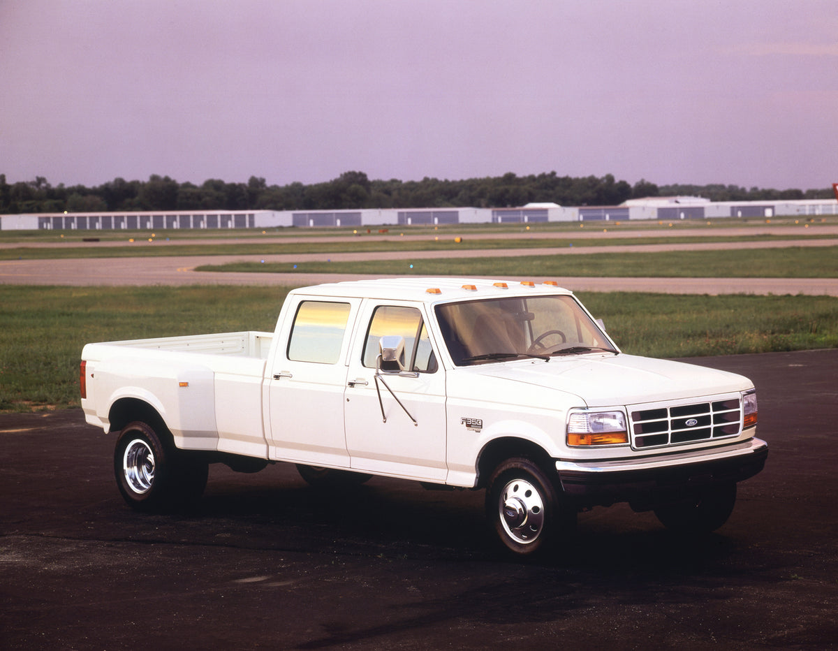This archival image documents the 1997 Ford F-350 Powerstroke XLT and is preserved in the Ford Heritage Vault as part of Ford Motor Company's historic photographic archive. Free for personal, non-commercial use. Ford Heritage Vault reference AR-20...
