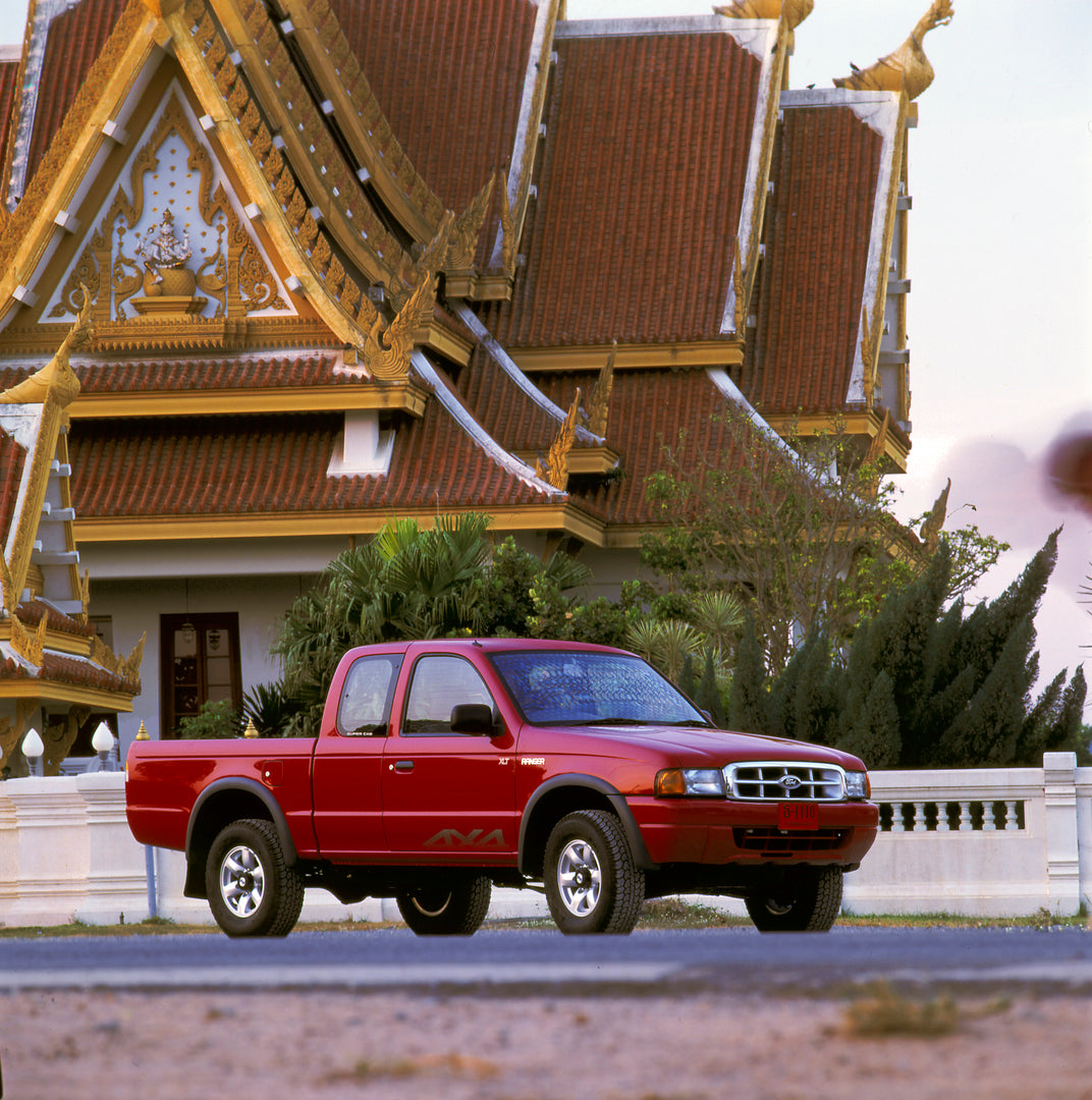 This archival image documents the 1998 Ford Ranger Super Cab (Thailand) and is preserved in the Ford Heritage Vault as part of Ford Motor Company's historic photographic archive. Free for personal, non-commercial use. Ford Heritage Vault reference...