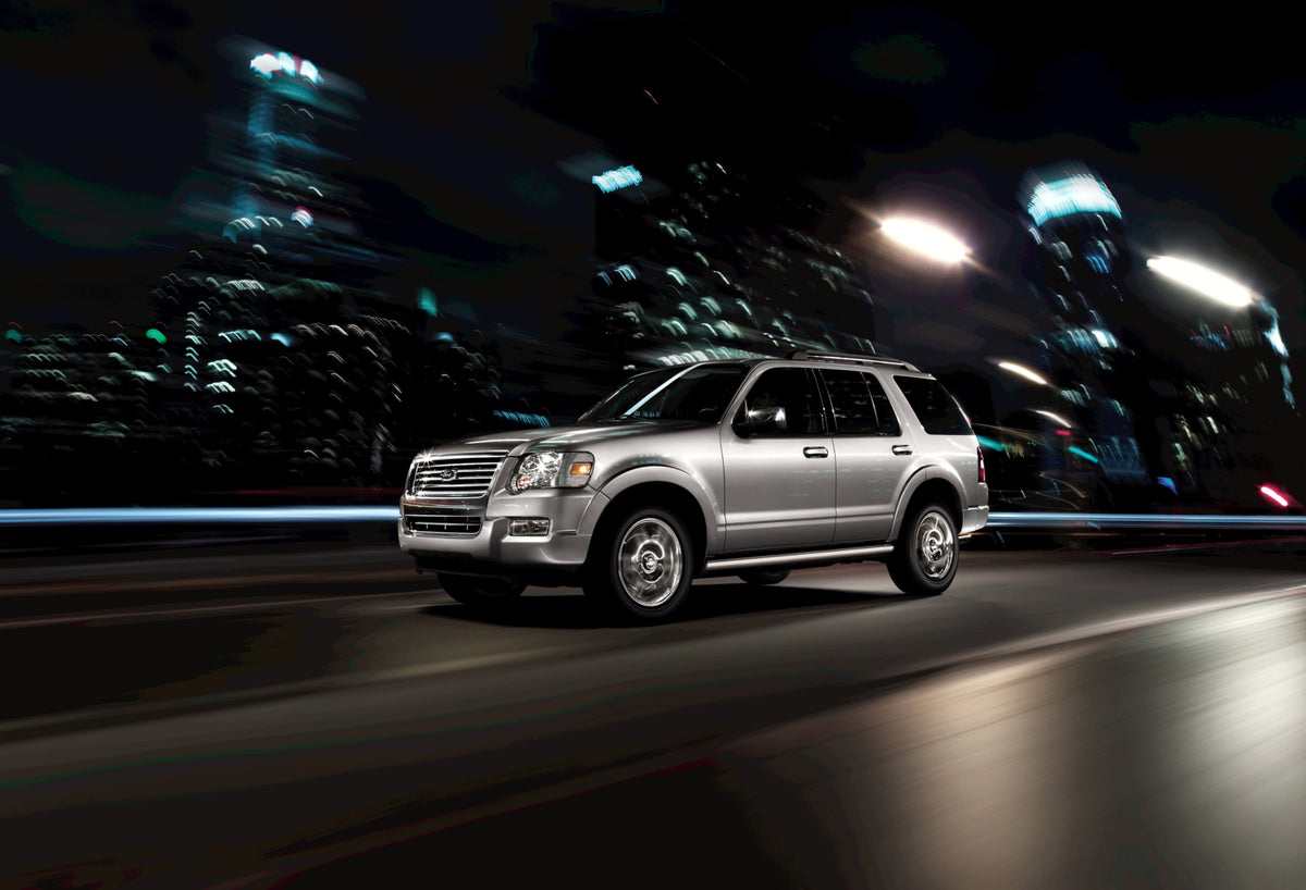 This archival image documents the 2009 Ford Explorer Limited action shot on road at night MS4339 and is preserved in the Ford Heritage Vault as part of Ford Motor Company's historic photographic archive. Free for personal, non-commercial use. Ford...
