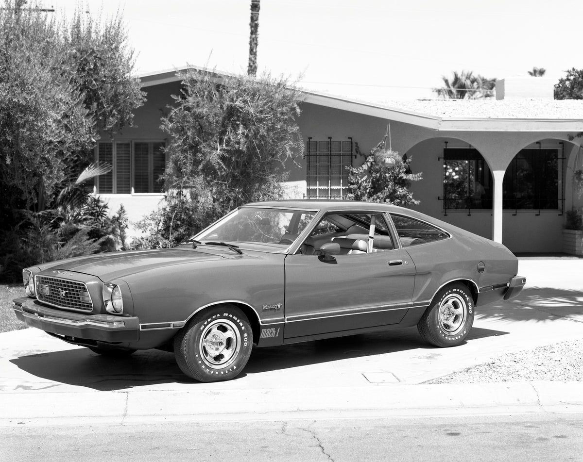 This archival image documents the 1974 Ford Mustang Mach 1 and is preserved in the Ford Heritage Vault as part of Ford Motor Company's historic photographic archive. Free for personal, non-commercial use. Ford Heritage Vault reference AR-2008-8.1....