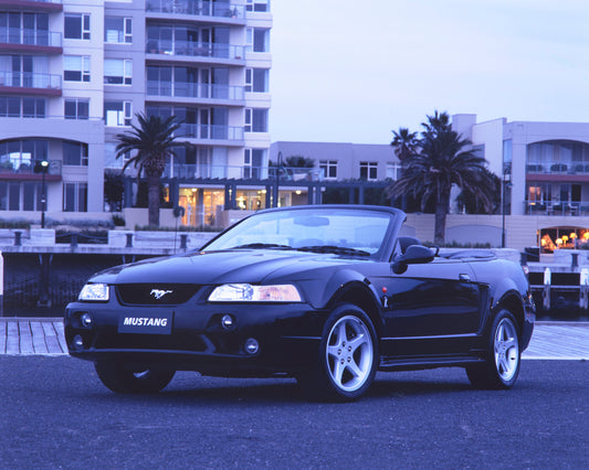 2001 Ford Mustang Cobra Convertible Passenger Side Front End View by the Waterfront FAP-2011-3 HV 2001-0162