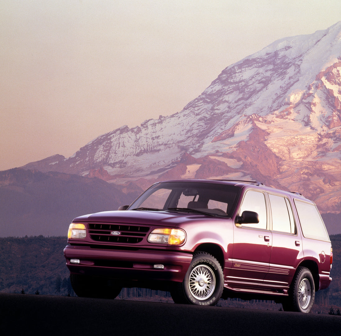 This archival image documents the 1995 Ford Explorer Limited and is preserved in the Ford Heritage Vault as part of Ford Motor Company's historic photographic archive. Free for personal, non-commercial use. Ford Heritage Vault reference AR-2008-8....