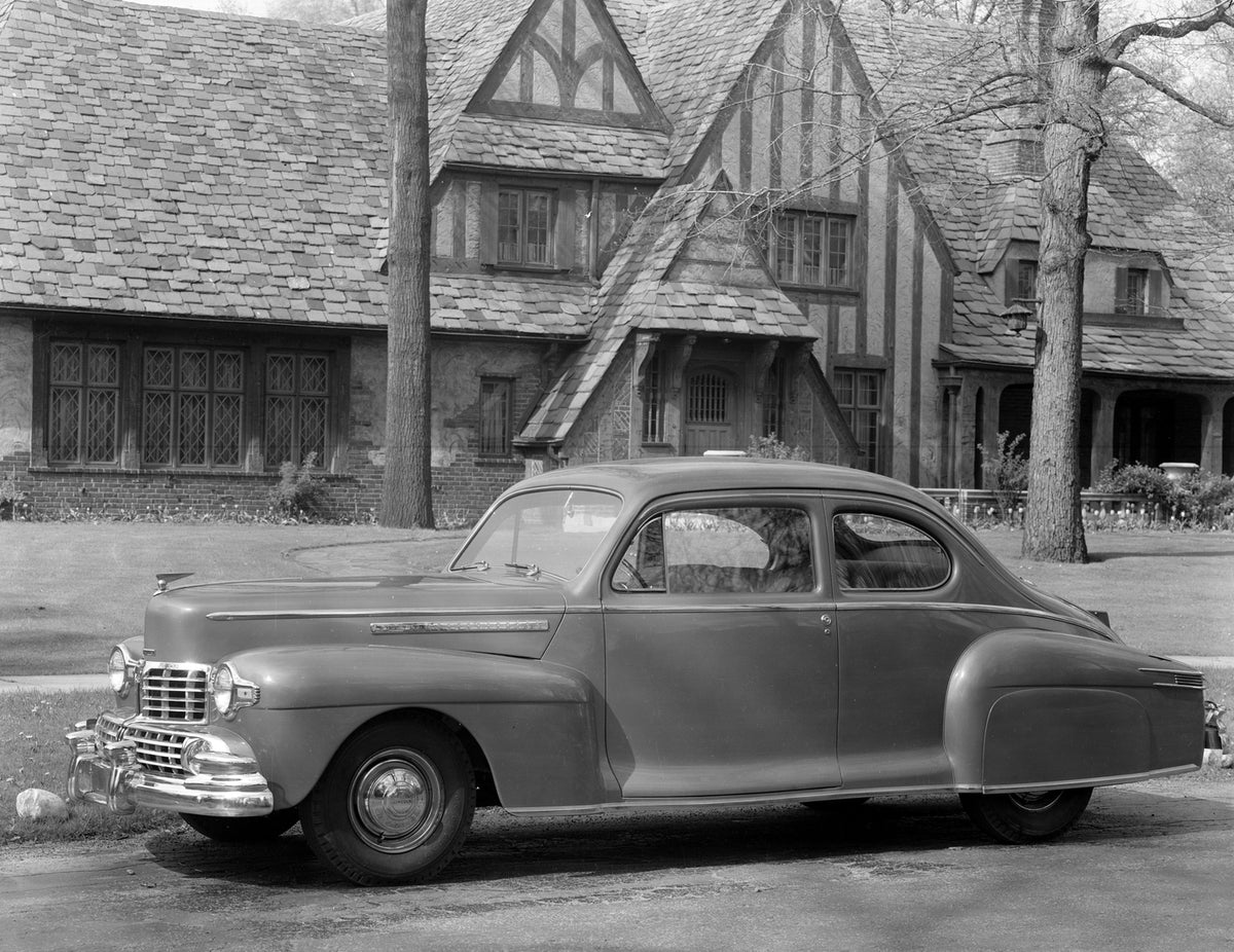 This archival image documents the 1946 Lincoln Club Coupe and is preserved in the Ford Heritage Vault as part of Ford Motor Company's historic photographic archive. Free for personal, non-commercial use. Ford Heritage Vault reference AR-2008-8.1.1...