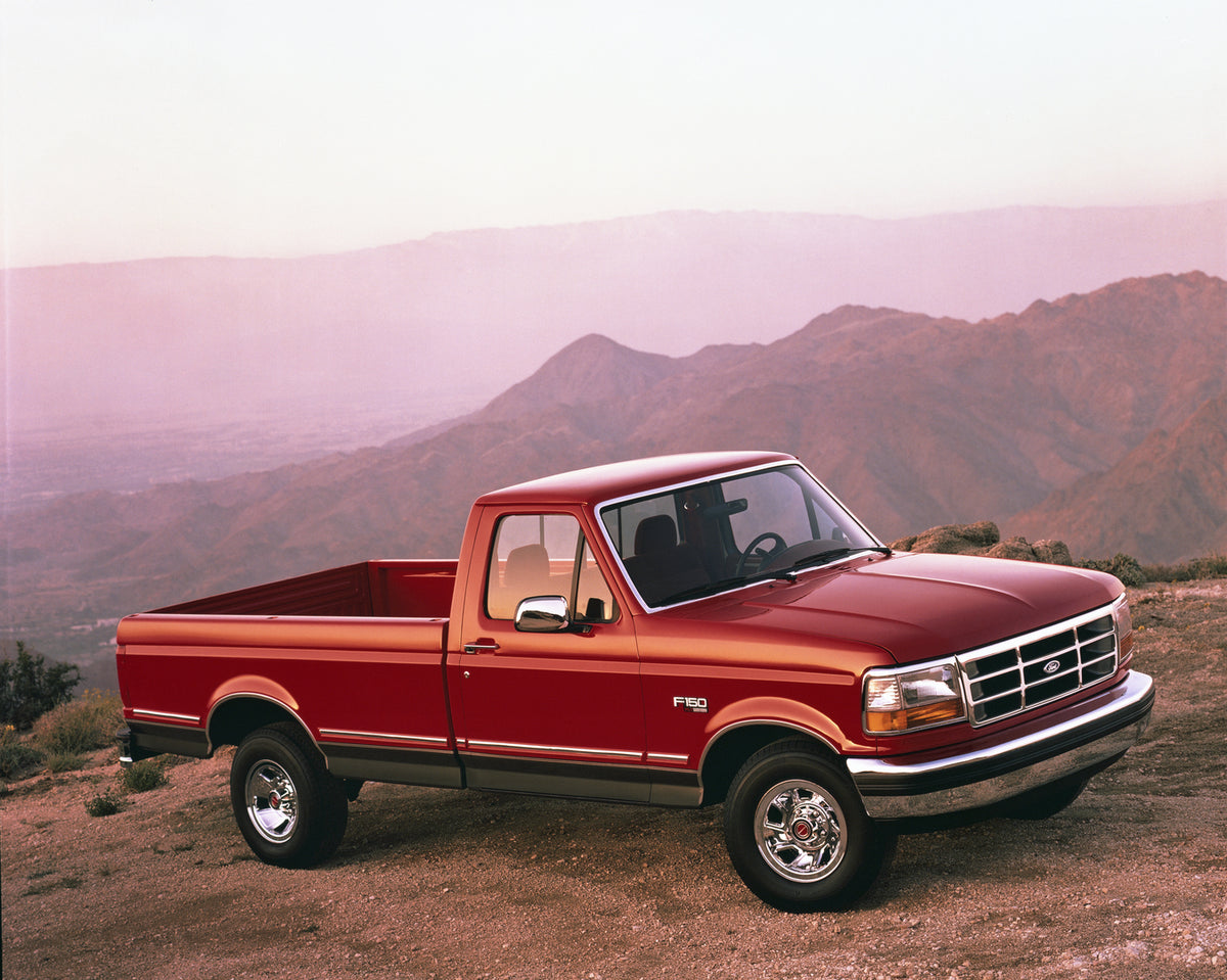 This archival image documents the 1992 Ford F150 XLT pickup truck and is preserved in the Ford Heritage Vault as part of Ford Motor Company's historic photographic archive. Free for personal, non-commercial use. Ford Heritage Vault reference AR-20...