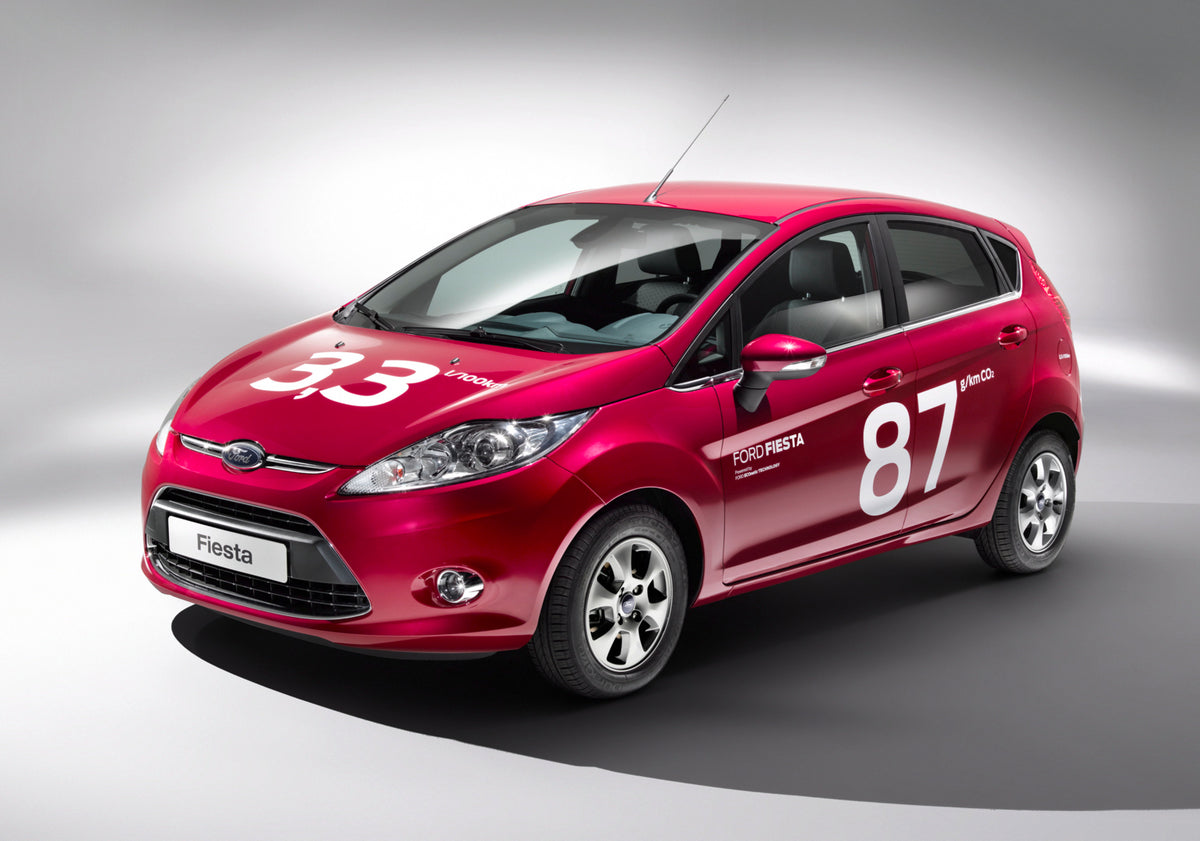 This archival image documents the 2012 Ford Fiesta in studio MS1050 and is preserved in the Ford Heritage Vault as part of Ford Motor Company's historic photographic archive. Free for personal, non-commercial use. Ford Heritage Vault reference AR-...