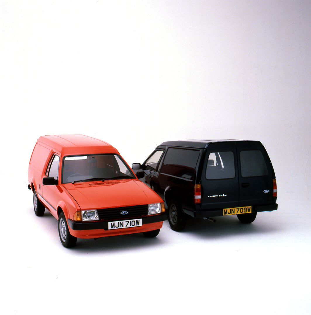 This archival image documents the 1980 Ford Escort Mark III Vans 55 L in studio and is preserved in the Ford Heritage Vault as part of Ford Motor Company's historic photographic archive. Free for personal, non-commercial use. Ford Heritage Vault r...