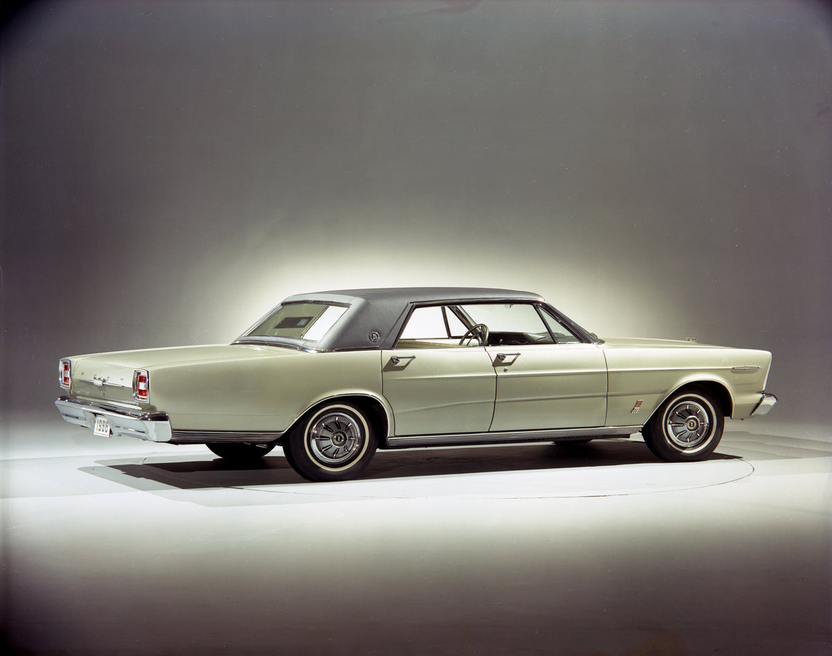 This archival image documents the 1966 Ford LTD four-door hardtop and is preserved in the Ford Heritage Vault as part of Ford Motor Company's historic photographic archive. Free for personal, non-commercial use. Ford Heritage Vault reference AR-20...