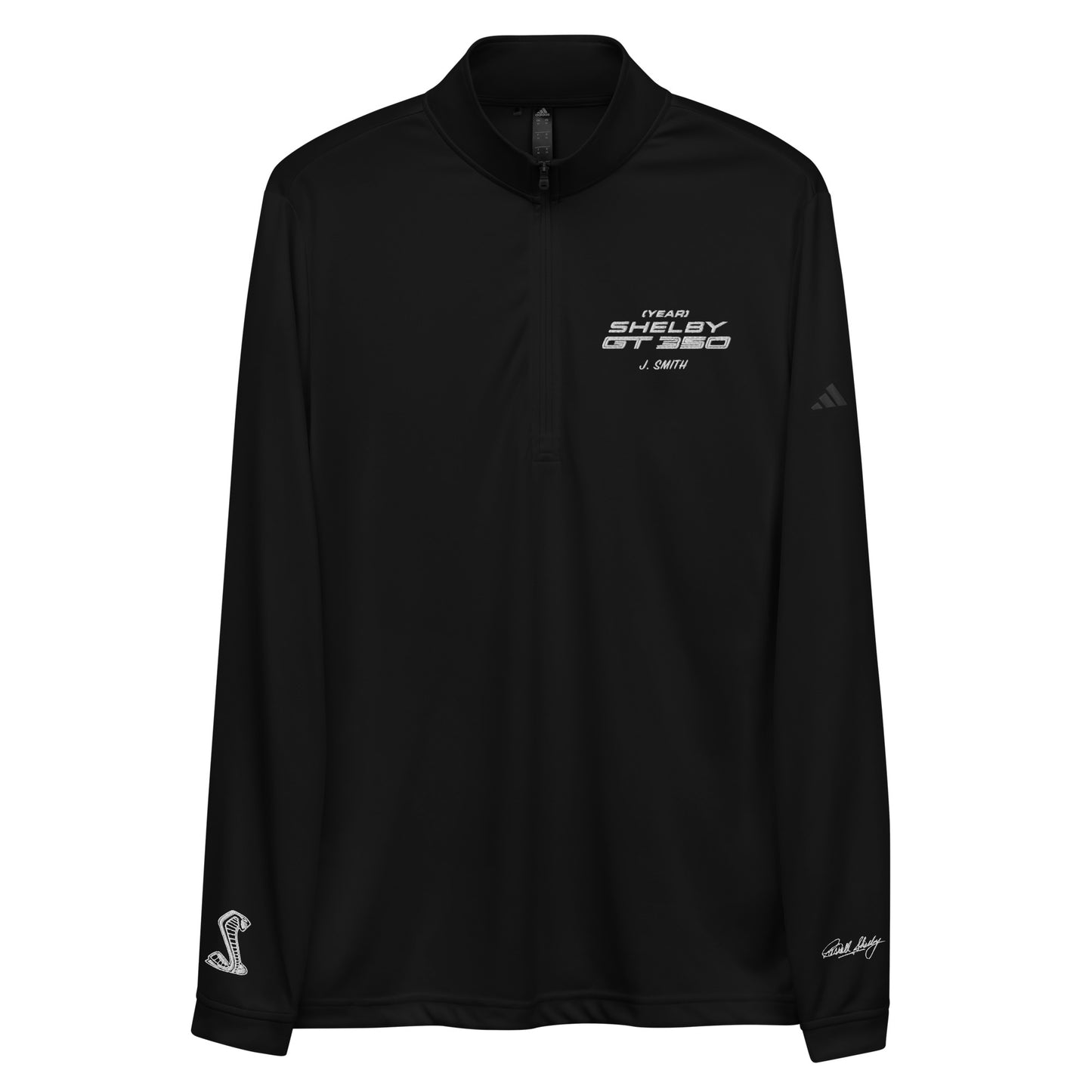 SHELBY GT350 ADIDAS Custom Embroidered Quarter zip pullover