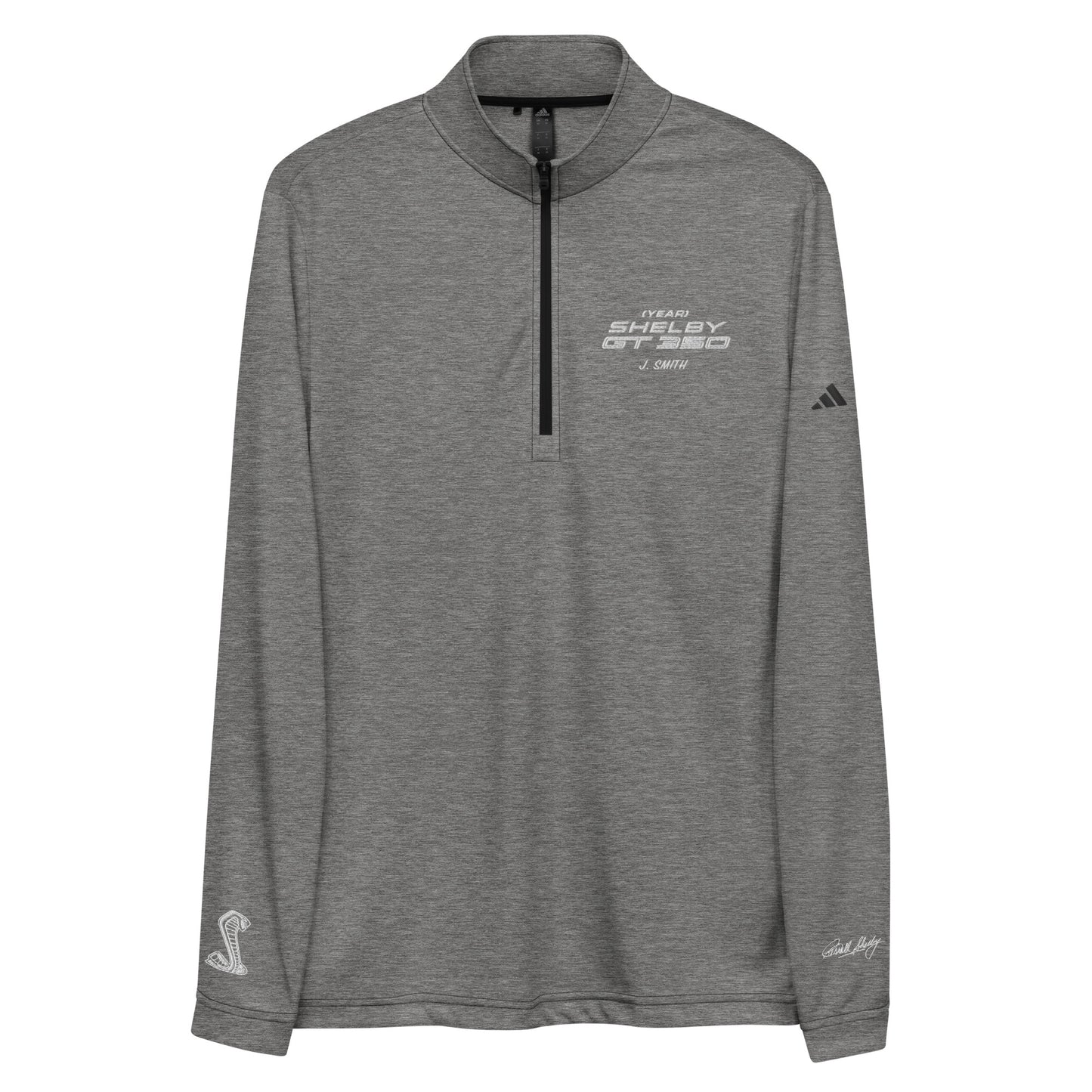 SHELBY GT350 ADIDAS Custom Embroidered Quarter zip pullover