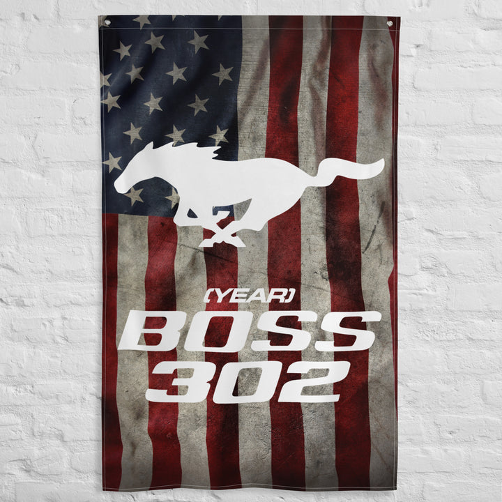 BOSS 302 Custom US Wall  Flag