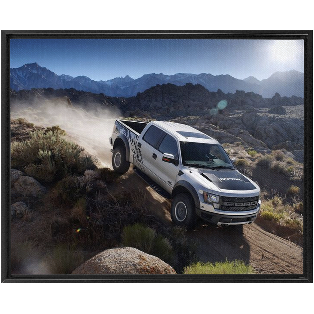 Ford Raptor Traditional Stretched Canvas up to 48" x 60"