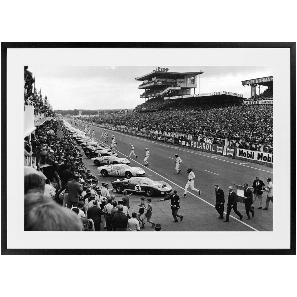 Le Mans Auto Racing Premium Framed Prints 24" x 36"