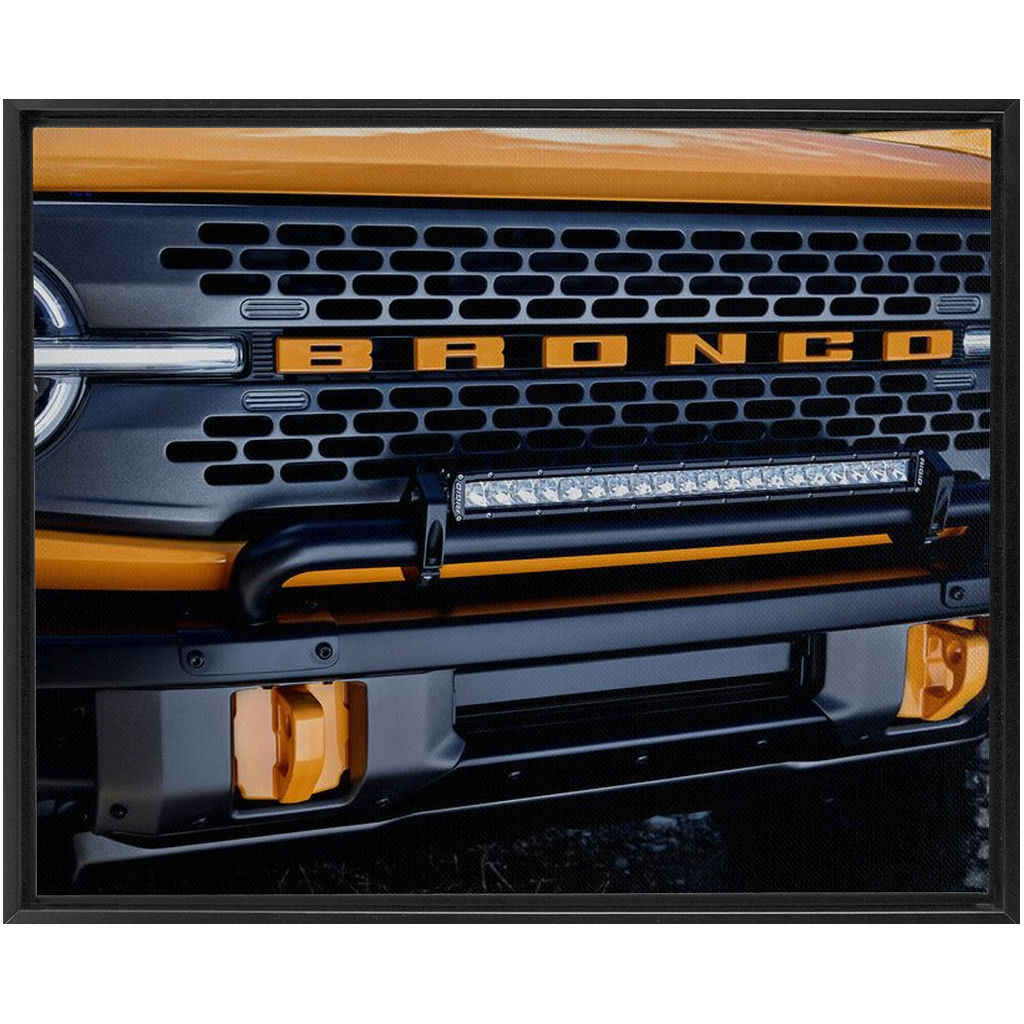 Ford Bronco Framed Traditional Stretched Canvas up to 48" x 60"