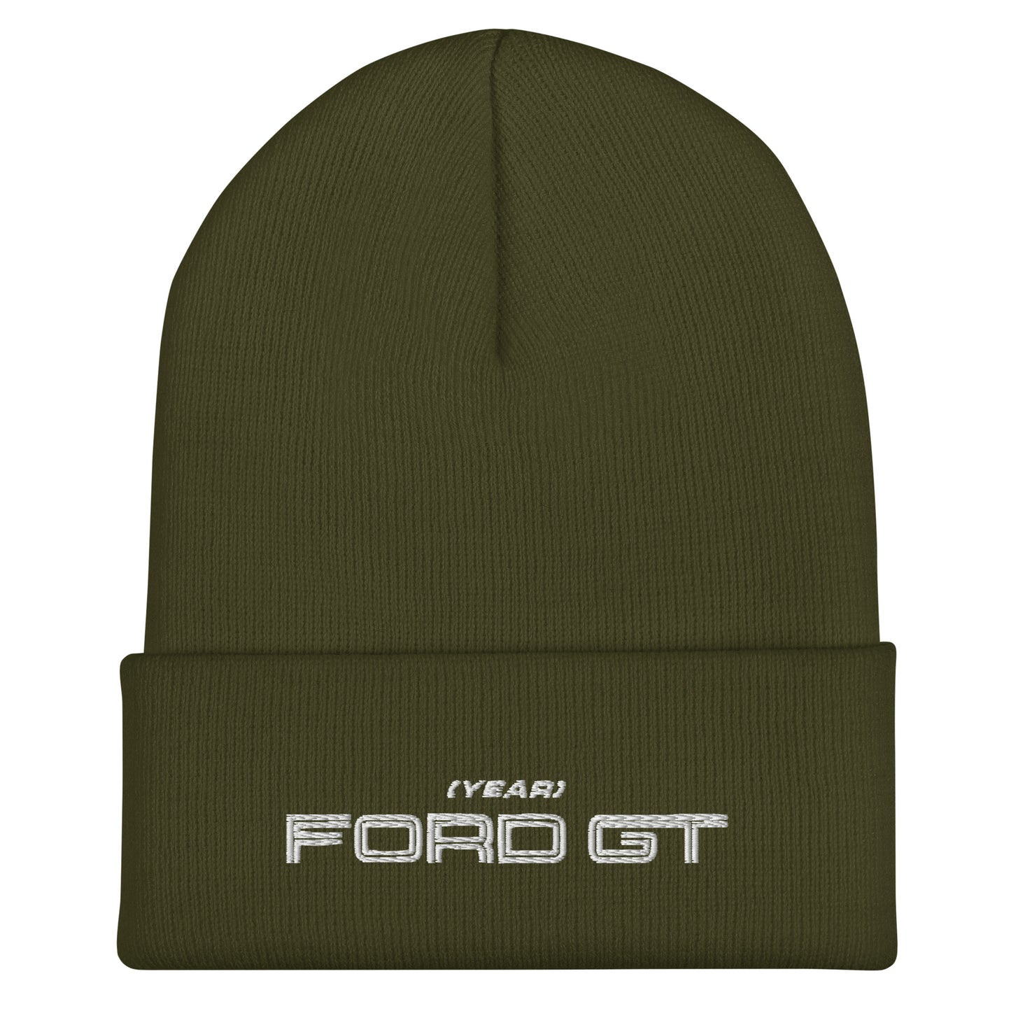 FORD GT Custom Embroidered Cuffed Beanie