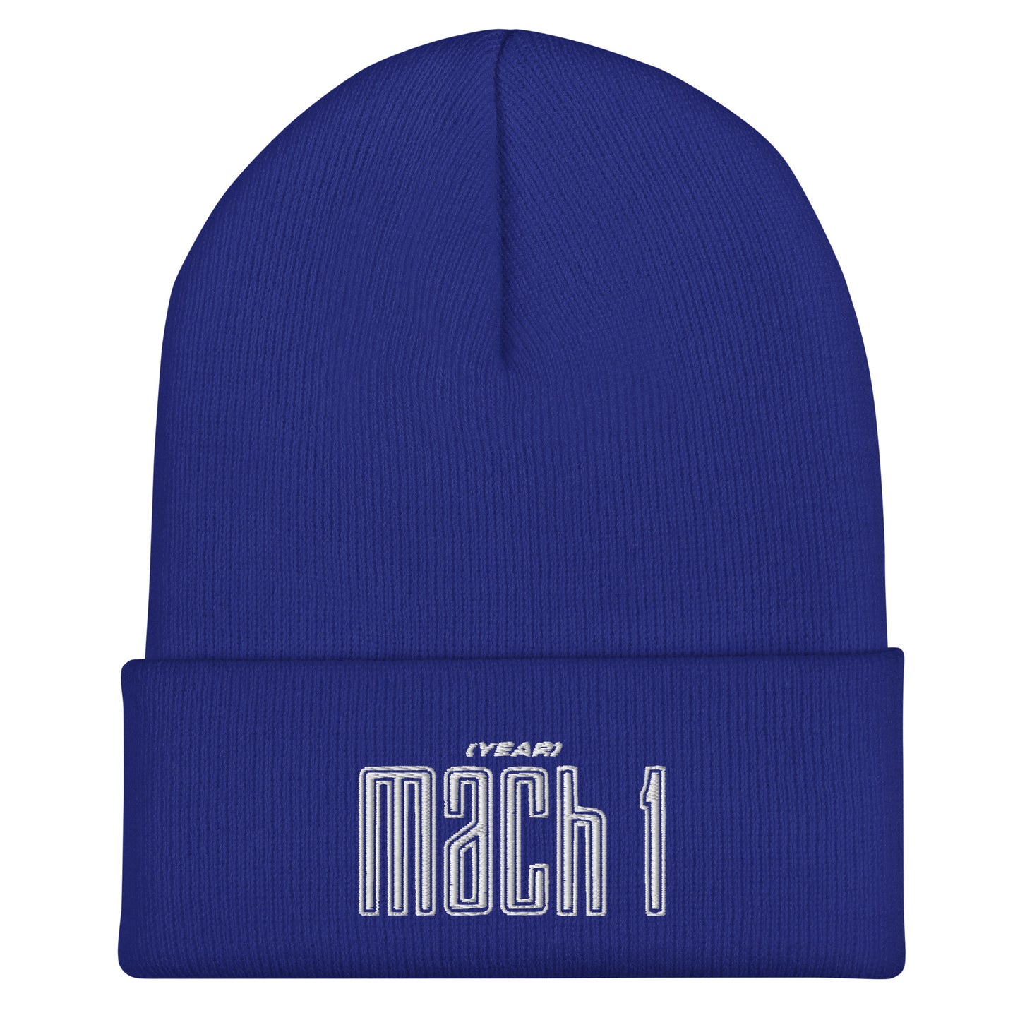 MACH 1 Custom Embroidered Cuffed Beanie