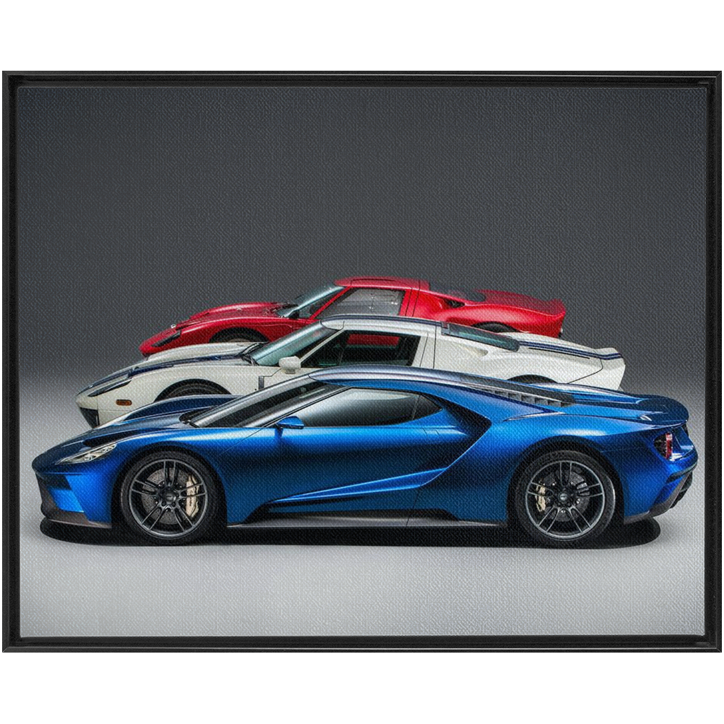 Ford GT Framed Traditional Stretched Canvas up to 48" x 60"