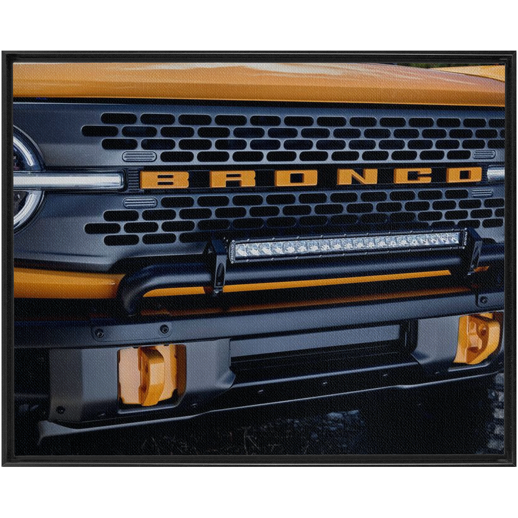 Ford Bronco Framed Traditional Stretched Canvas up to 48" x 60"