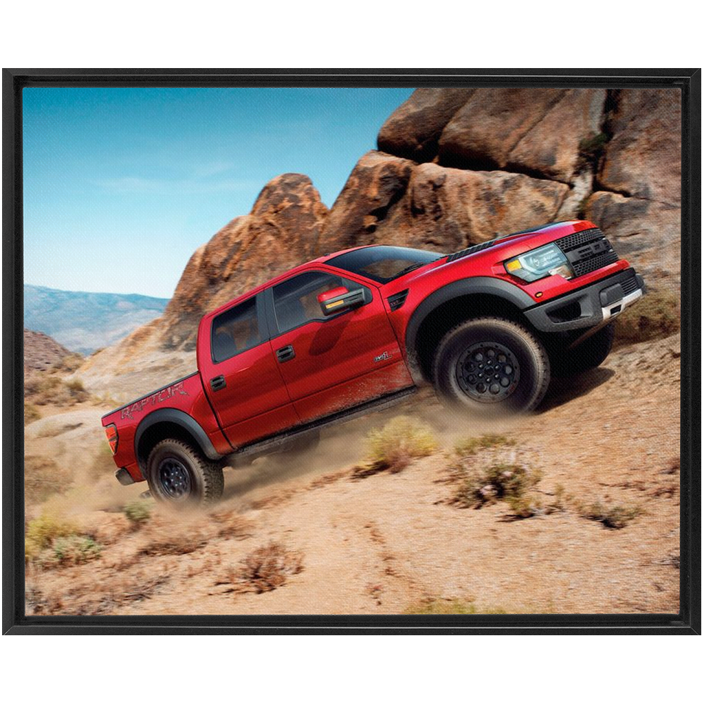 Ford Raptor Traditional Stretched Canvas up to 48" x 60"