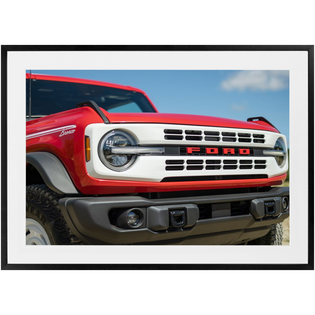 2023 Bronco Framed Prints 24" x 36"