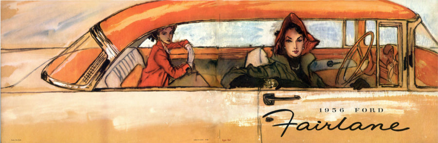 Cover of 1956 Ford Fairlane brochure