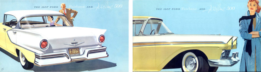 Cover of 1957 Ford Fairlane and Fairlane 500 brochure