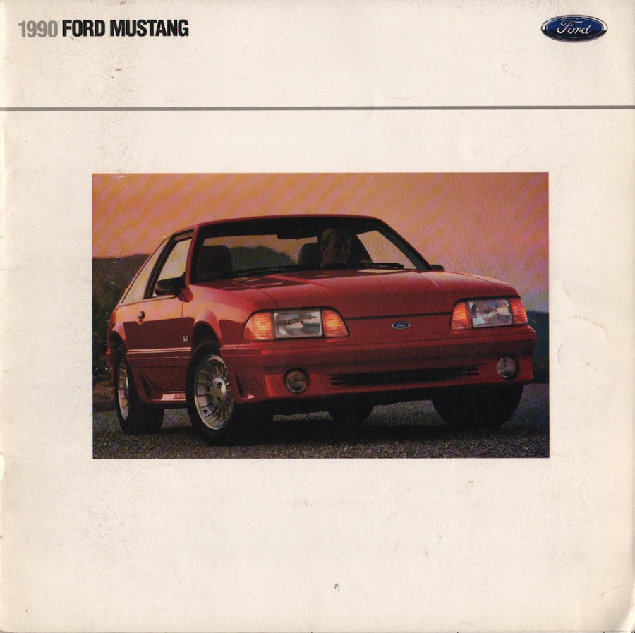 Cover of 1990 Ford Mustang brochure