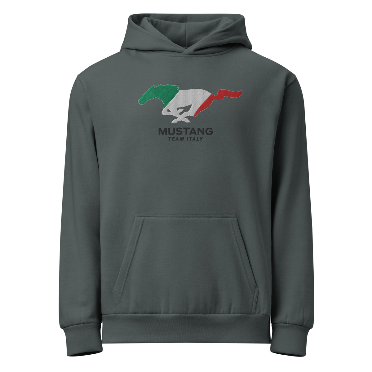 Mustang Team ITALY embroidered Urban garment-dyed hoodie