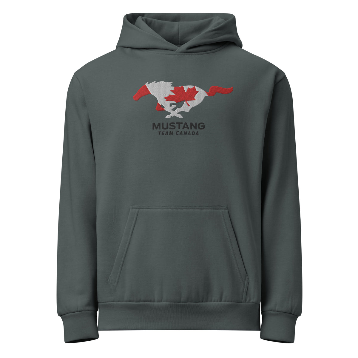 Mustang Team CANADA embroidered Urban garment-dyed hoodie