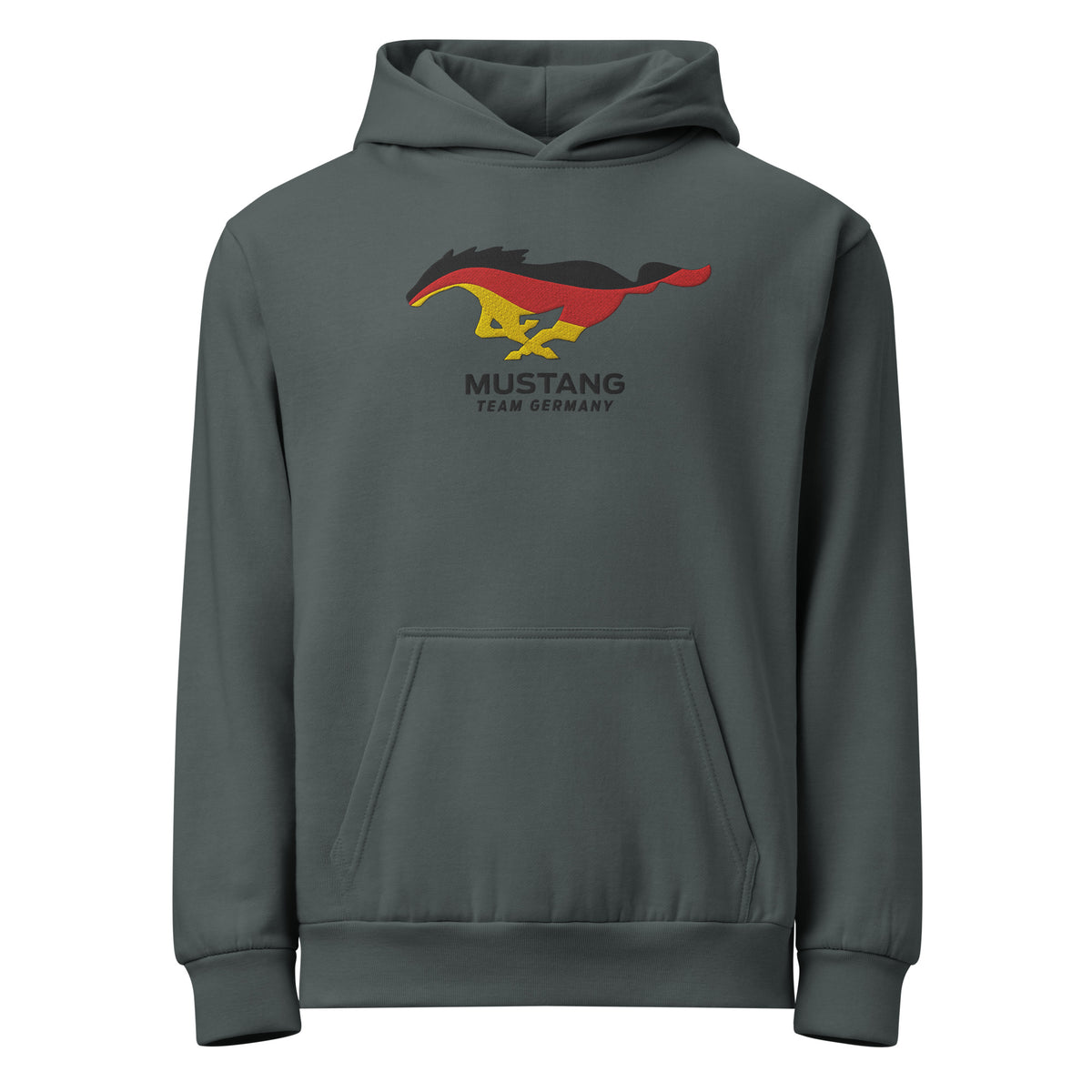 Mustang Team GERMANY embroidered Urban garment-dyed hoodie