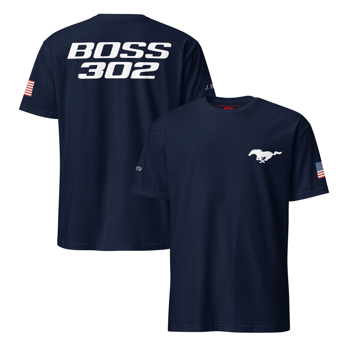 BOSS 302 Custom US Flag T-Shirt